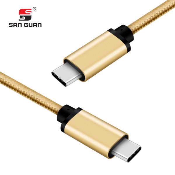 Picture of Type-C to Type-C 5Gbps 60W usb cable（gold）